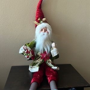 NWT Rachel Zoe  CHRISTMAS Santa Claus Santa POSABLE DOLL Elf Large 1001A